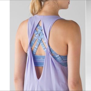 Lululemon Ready & Go Tank Lilac / Wave Twist 6